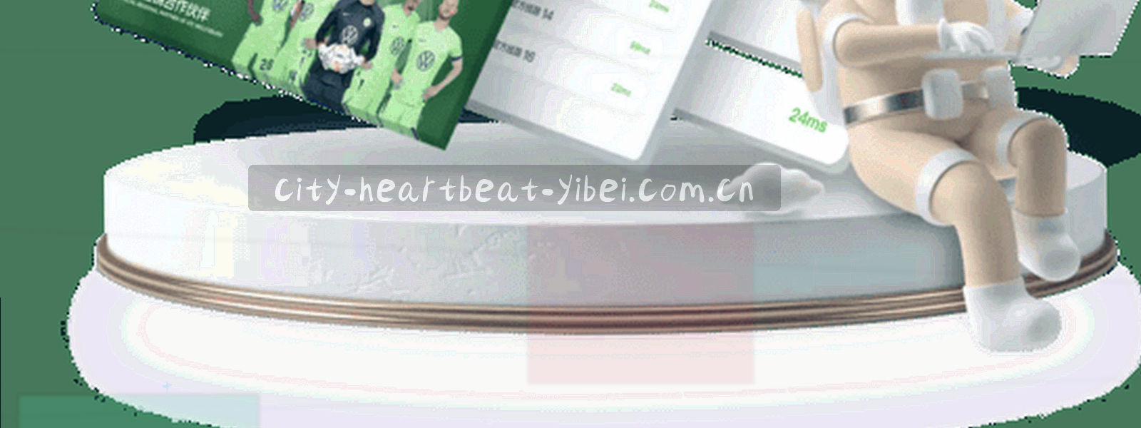 冷蓝底色上的抽象数据脉冲纹理，折线沿途分布稀疏的琥珀色节点